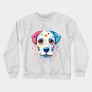 Funny Cartoon Dog. Clipart. Crewneck Sweatshirt